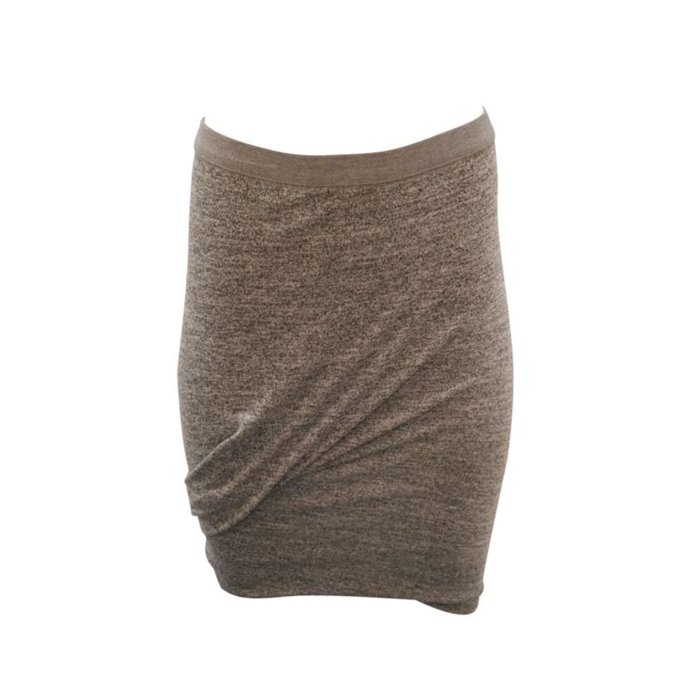T by Alexander Wang Stretch Skirt in Grey Rayon